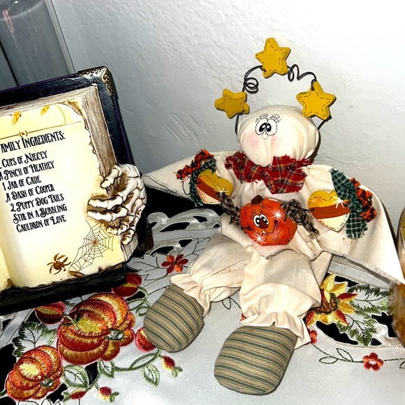 Sack Cloth Ghost Rustic Autumn Home Decor 8 inches Tender Hearts Treasure - Picture 2 of 10